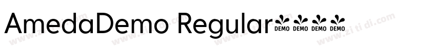 AmedaDemo Regular字体转换